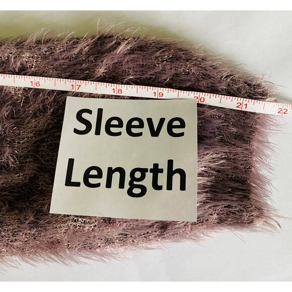 NWT Nine West Fuzzy Soft Brushed Knit Purple Pullover Fluffy Sweater Sz M - Picture 9 of 12